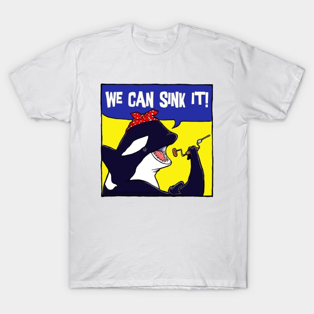 We Can Sink It! T-Shirt by Paintmonkey Studios